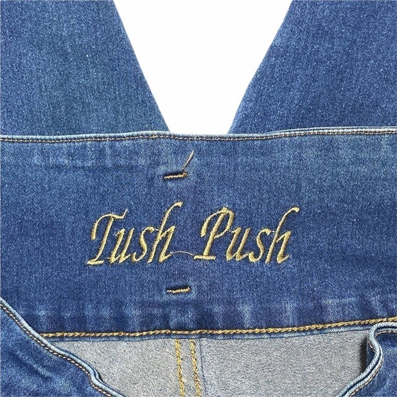 LUSH Push Button-Fly Blue Denim Skinny Jeans - Picture 9 of 12